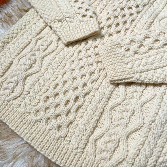 Hand made in Scotland chunky wool sweater - Picture 6 of 6